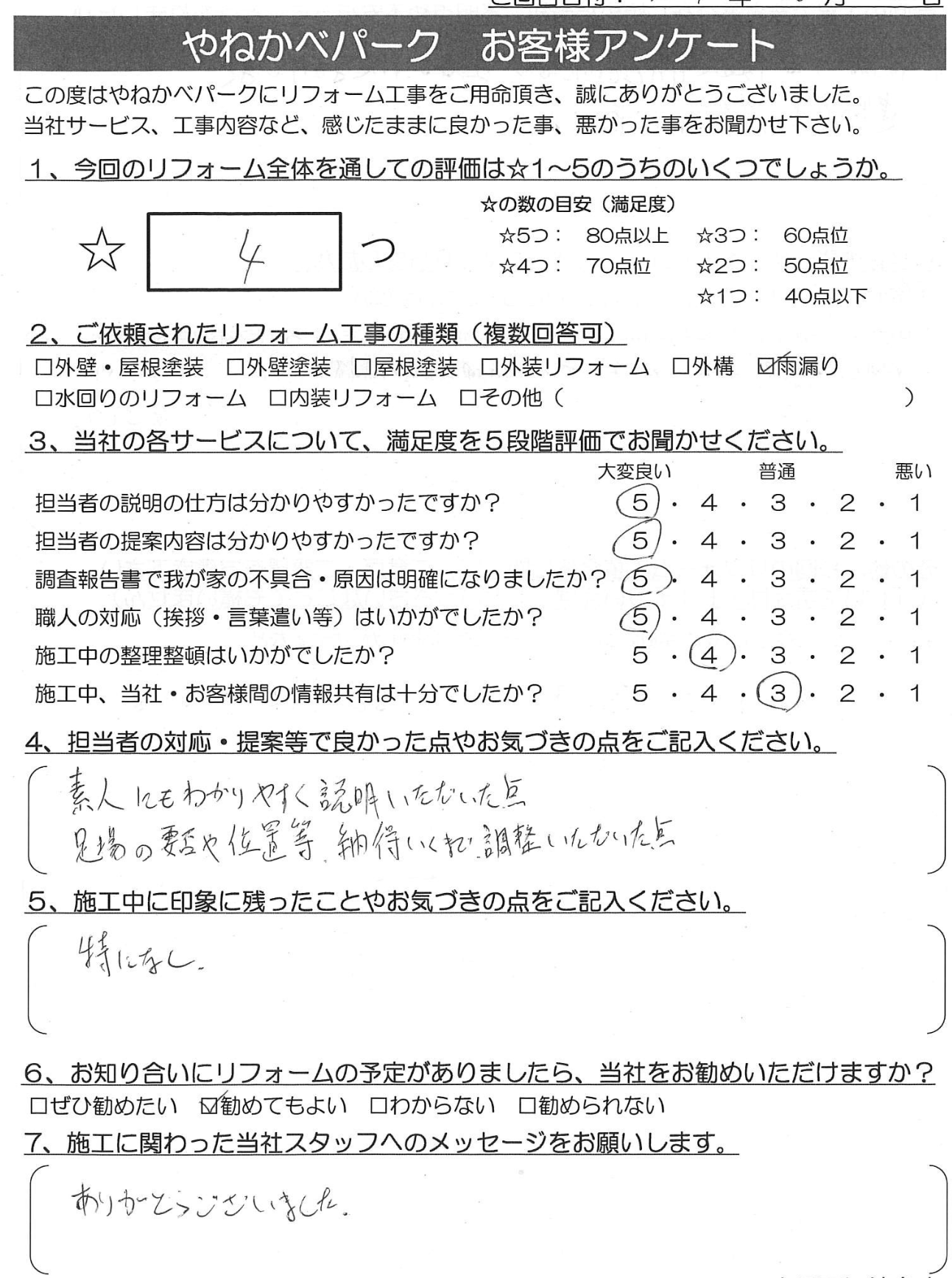 朝霞市　M様　防水工事