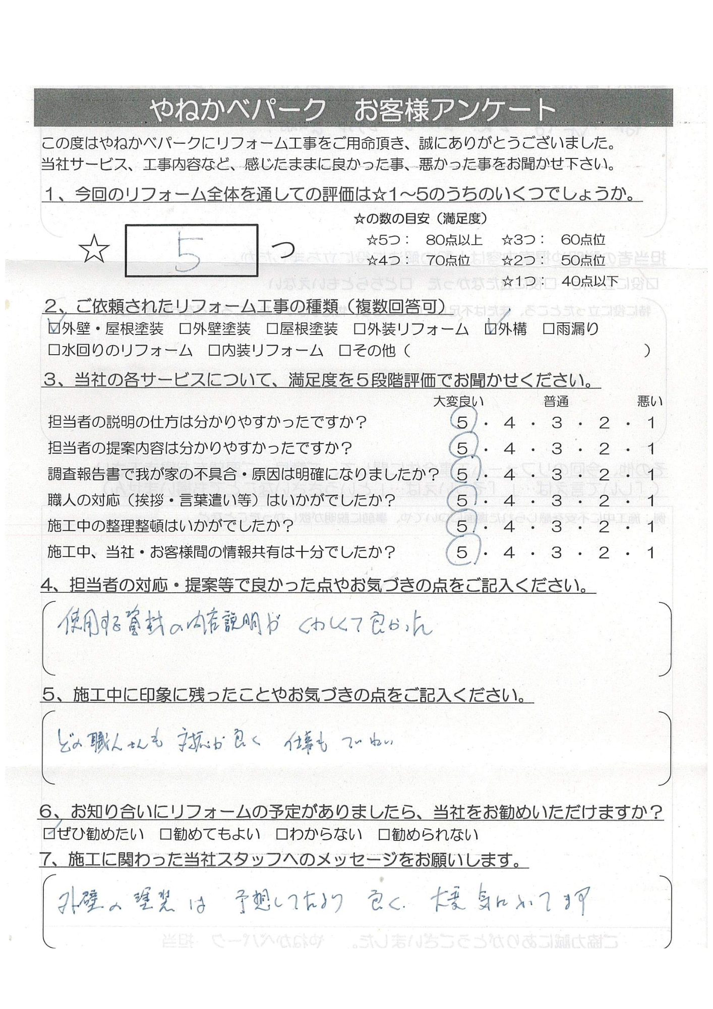 和光市　N様　外壁塗装/屋根葺き替え工事